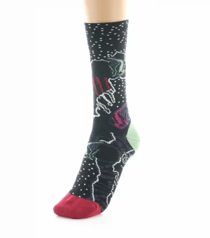 Chaussettes femme laine - BERTHE Aux Grands Pieds - poissons – Image 2